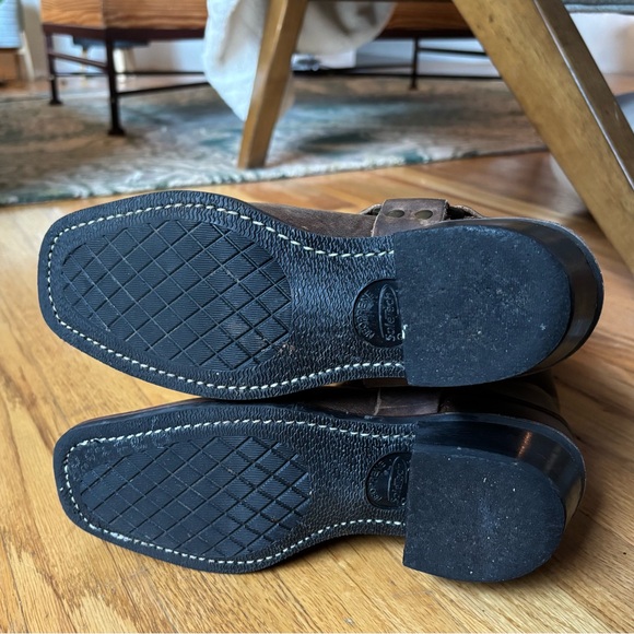 Frye 12R harness boots brown size 6 EUC smoke colorway - Picture 6 of 9